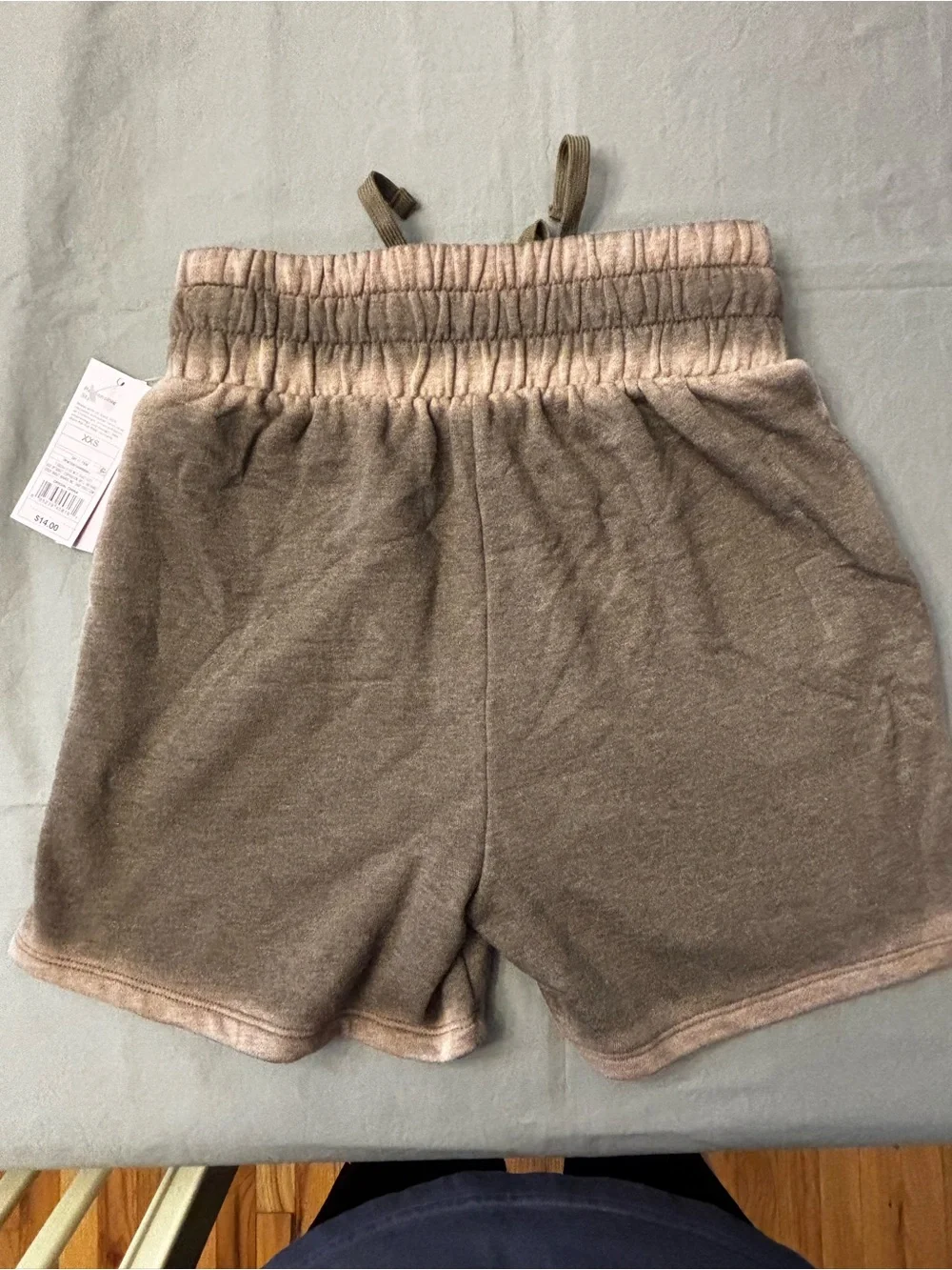 Wild Fable Sweat Shorts Mid-Rise Fleece Drawstring Pockets Gray/Brown Color XXS
